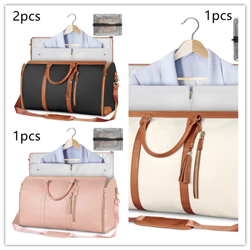 Bolsa de viaje de gran capacidad, bolso de mano para mujer, plegable, para traje, impermeable, para ropa.
