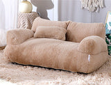 Cama de lujo para gatos, sofá cálido de invierno, nido para mascotas, para perros pequeños y medianos, cómoda cama de felpa para cachorros, suministros para mascotas