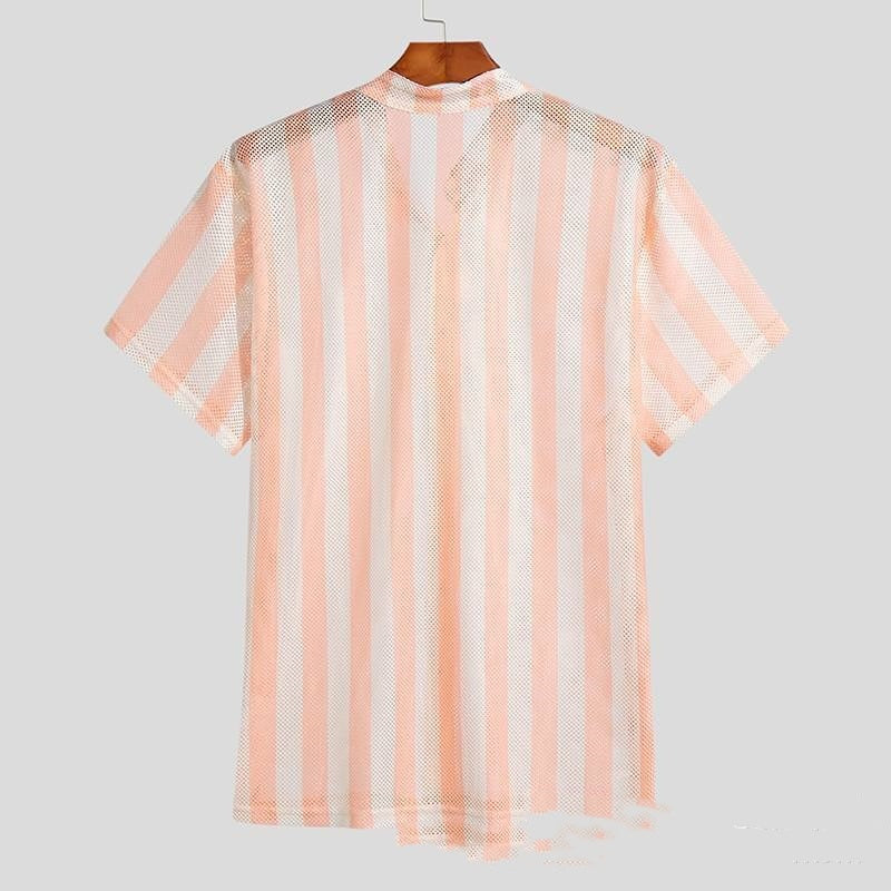 Camisa de hombre Summer Waffle Cool con agujeros