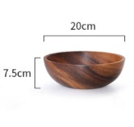Cuenco de madera natural para cocina, frutero, ensaladera para el hogar, restaurante, recipiente para alimentos, utensilios de madera, tenga en cuenta el tamaño.