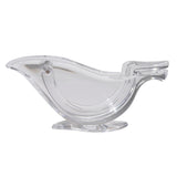 Exprimidor manual de limón acrílico transparente elegante con forma de pájaro, exprimidor de limón en rodajas, utensilios de cocina