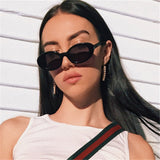 Gafas de sol ovaladas retro europeas y americanas estilo Hong Kong