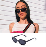 Gafas de sol ovaladas retro europeas y americanas estilo Hong Kong