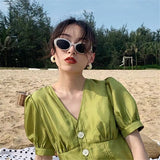 Gafas de sol ovaladas retro europeas y americanas estilo Hong Kong