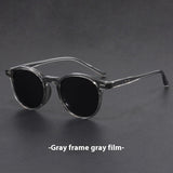 Gafas de sol retro ultraligeras con montura redonda y protección UV