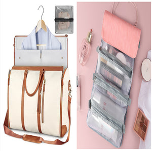 Bolsa de viaje de gran capacidad, bolso de mano para mujer, plegable, para traje, impermeable, para ropa.
