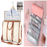 Bolsa de viaje de gran capacidad, bolso de mano para mujer, plegable, para traje, impermeable, para ropa.