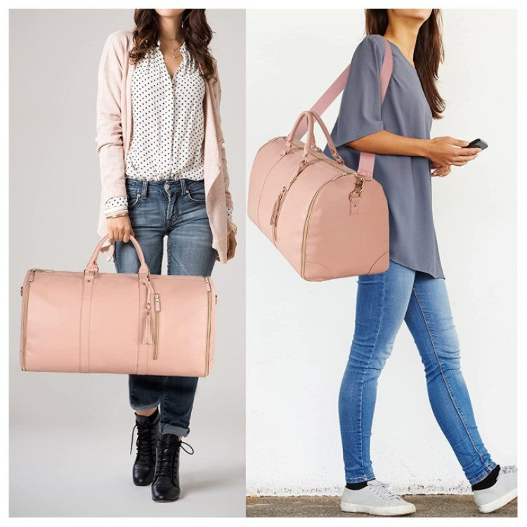 Bolsa de viaje de gran capacidad, bolso de mano para mujer, plegable, para traje, impermeable, para ropa.