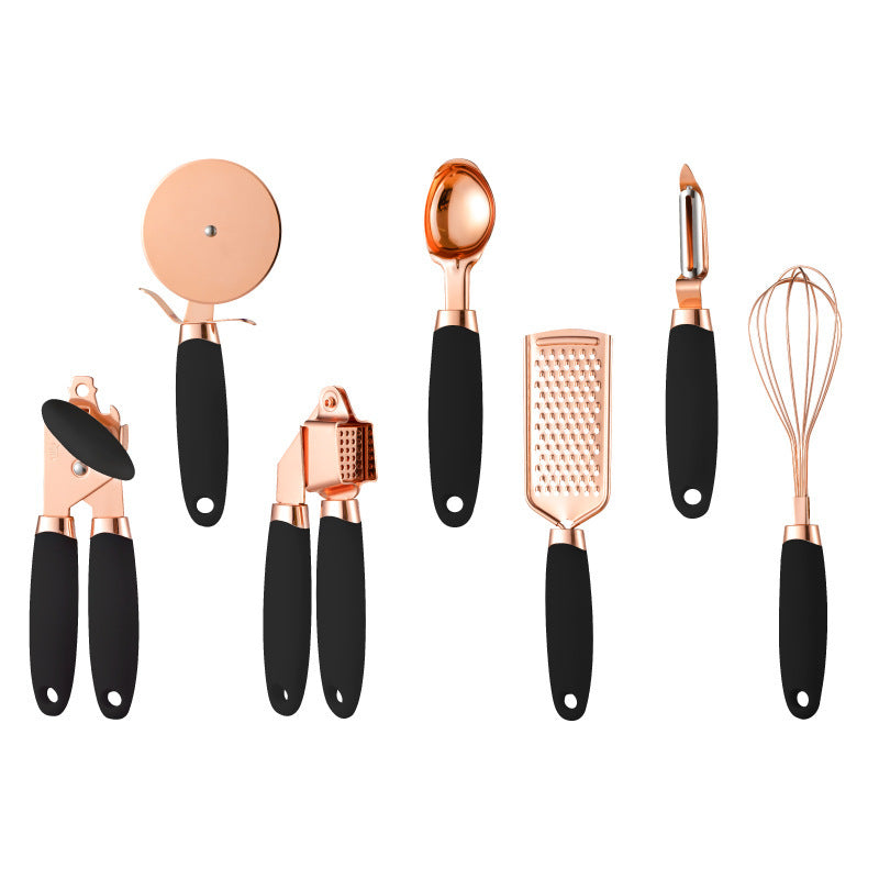 Juego de pelador de cocina con revestimiento de cobre