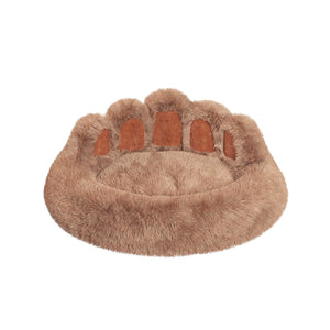 Bonita cama con forma de pata de oso, camas y muebles para perros pequeños y medianos, acogedoras y afelpadas camas para gatos de interior.