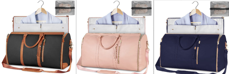 Bolsa de viaje de gran capacidad, bolso de mano para mujer, plegable, para traje, impermeable, para ropa.