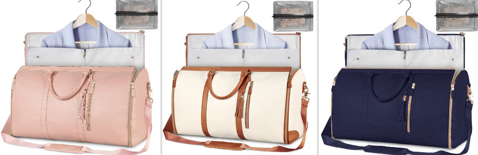 Bolsa de viaje de gran capacidad, bolso de mano para mujer, plegable, para traje, impermeable, para ropa.