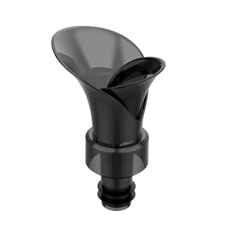 Grifo creativo para verter vino tinto en forma de pétalo para mantener la frescura.