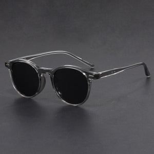 Gafas de sol retro ultraligeras con montura redonda y protección UV