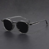 Gafas de sol retro ultraligeras con montura redonda y protección UV