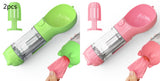 Botella de agua para mascotas, comedero, bolsa de basura, almacenamiento, portátil, para viajes al aire libre, 3 en 1