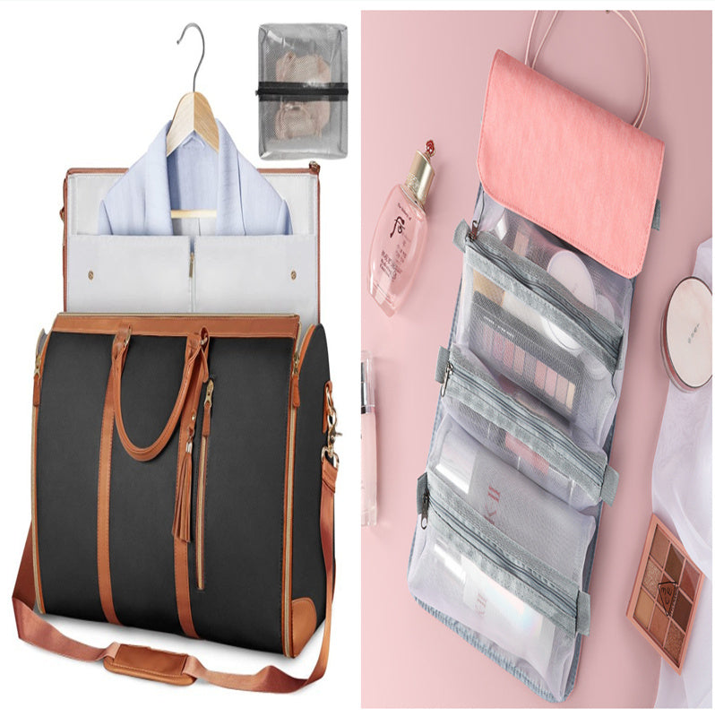 Bolsa de viaje de gran capacidad, bolso de mano para mujer, plegable, para traje, impermeable, para ropa.