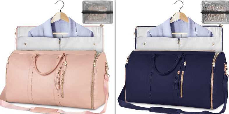 Bolsa de viaje de gran capacidad, bolso de mano para mujer, plegable, para traje, impermeable, para ropa.