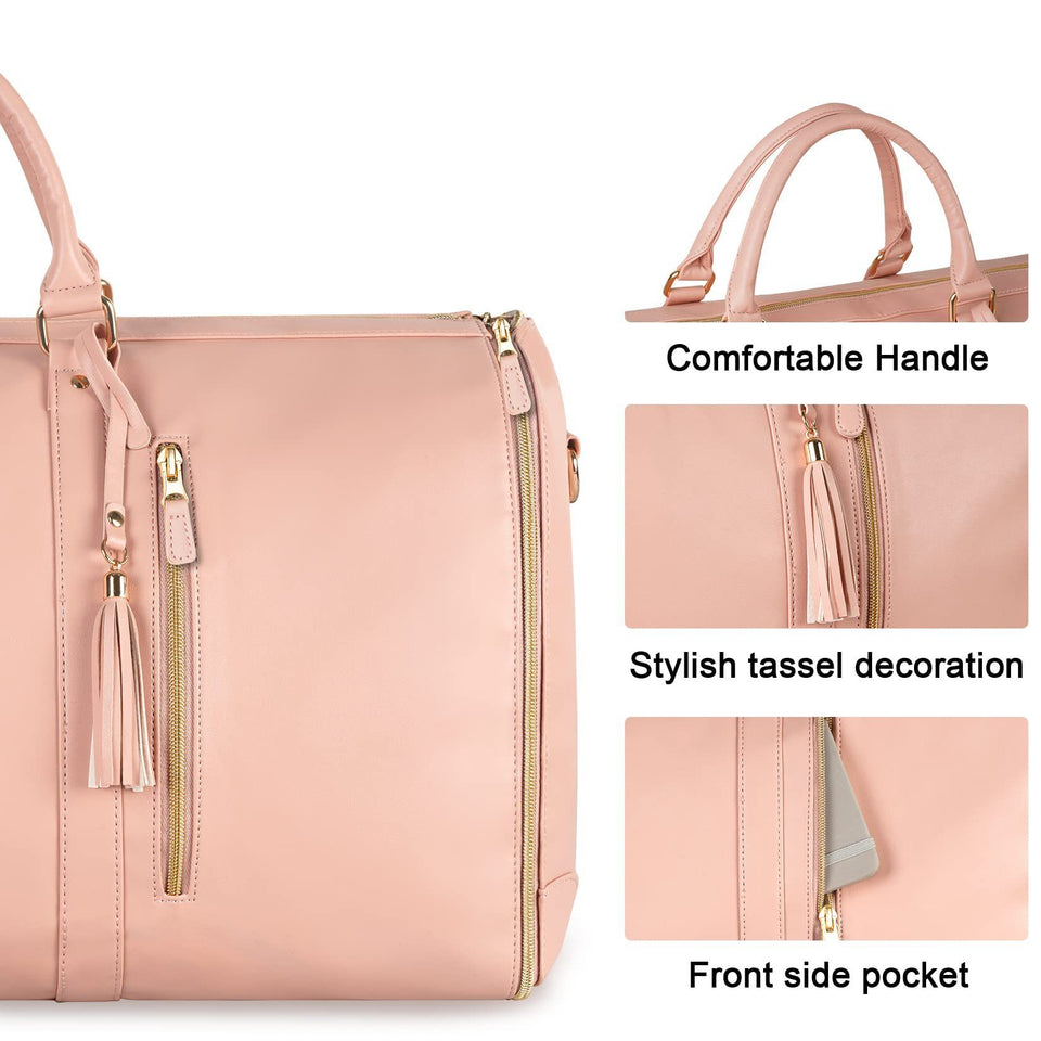 Bolsa de viaje de gran capacidad, bolso de mano para mujer, plegable, para traje, impermeable, para ropa.