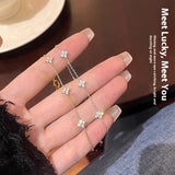 Pulsera de lujo con flores de cielo estrellado y luz francesa