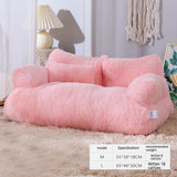 Cama de lujo para gatos, sofá cálido de invierno, nido para mascotas, para perros pequeños y medianos, cómoda cama de felpa para cachorros, suministros para mascotas