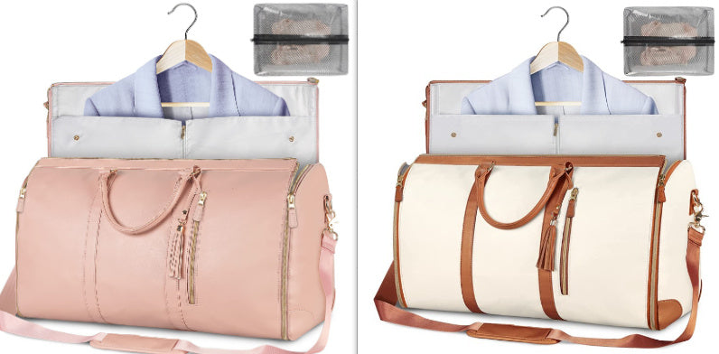 Bolsa de viaje de gran capacidad, bolso de mano para mujer, plegable, para traje, impermeable, para ropa.