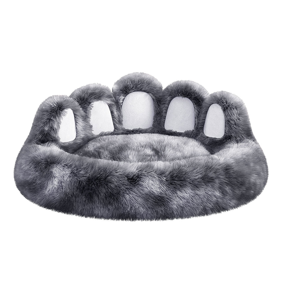 Bonita cama con forma de pata de oso, camas y muebles para perros pequeños y medianos, acogedoras y afelpadas camas para gatos de interior.