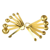 Útil taza medidora de acero inoxidable Cozinha, cucharas medidoras de café, té, oro