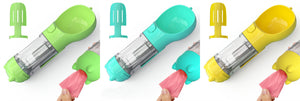 Botella de agua para mascotas, comedero, bolsa de basura, almacenamiento, portátil, para viajes al aire libre, 3 en 1