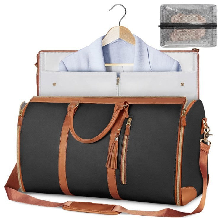 Bolsa de viaje de gran capacidad, bolso de mano para mujer, plegable, para traje, impermeable, para ropa.