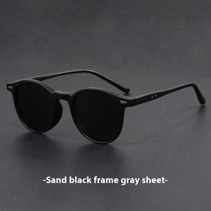 Gafas de sol retro ultraligeras con montura redonda y protección UV