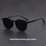 Gafas de sol retro ultraligeras con montura redonda y protección UV