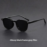 Gafas de sol retro ultraligeras con montura redonda y protección UV