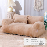 Cama de lujo para gatos, sofá cálido de invierno, nido para mascotas, para perros pequeños y medianos, cómoda cama de felpa para cachorros, suministros para mascotas
