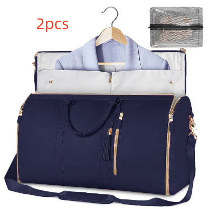 Bolsa de viaje de gran capacidad, bolso de mano para mujer, plegable, para traje, impermeable, para ropa.