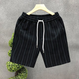 Pantalones cortos casuales a rayas para hombre, ligeros, de One Hundred Outer Wear Five Points