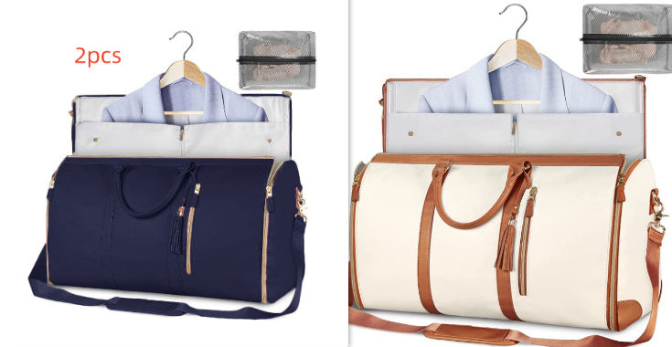 Bolsa de viaje de gran capacidad, bolso de mano para mujer, plegable, para traje, impermeable, para ropa.