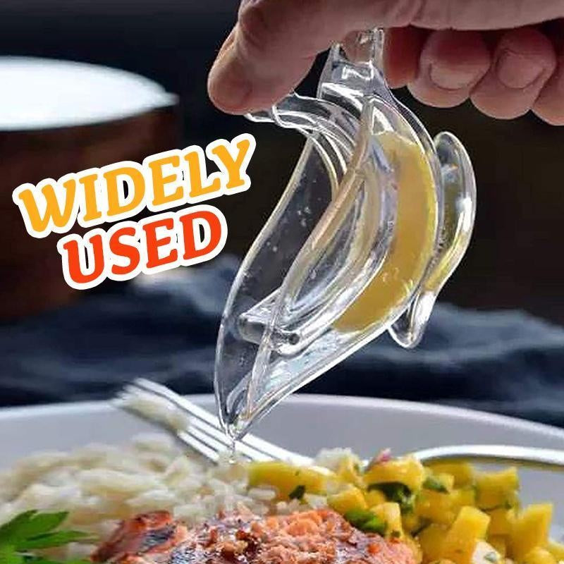 Exprimidor manual de limón acrílico transparente elegante con forma de pájaro, exprimidor de limón en rodajas, utensilios de cocina