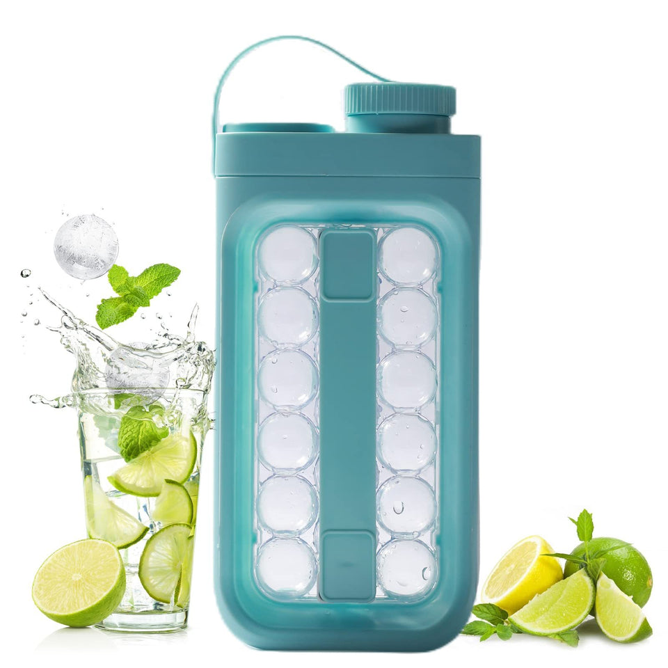 Hervidor de agua portátil 2 en 1 con bola de hielo de liberación rápida, utensilios de cocina de verano