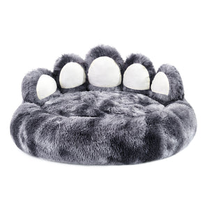 Bonita cama con forma de pata de oso, camas y muebles para perros pequeños y medianos, acogedoras y afelpadas camas para gatos de interior.