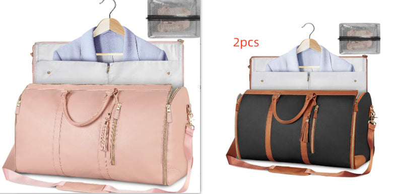 Bolsa de viaje de gran capacidad, bolso de mano para mujer, plegable, para traje, impermeable, para ropa.