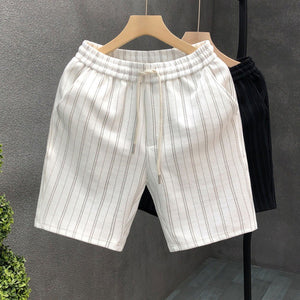 Pantalones cortos casuales a rayas para hombre, ligeros, de One Hundred Outer Wear Five Points