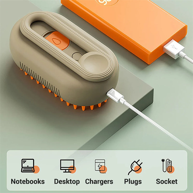 Cepillo de vapor para gatos, cepillo eléctrico 3 en 1 para perros, cepillos para pelo de gato para masaje, peine para el cuidado de mascotas, peines para depilación, productos para mascotas
