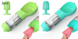 Botella de agua para mascotas, comedero, bolsa de basura, almacenamiento, portátil, para viajes al aire libre, 3 en 1