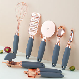 Juego de pelador de cocina con revestimiento de cobre
