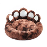 Bonita cama con forma de pata de oso, camas y muebles para perros pequeños y medianos, acogedoras y afelpadas camas para gatos de interior.