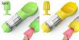 Botella de agua para mascotas, comedero, bolsa de basura, almacenamiento, portátil, para viajes al aire libre, 3 en 1