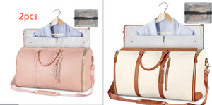 Bolsa de viaje de gran capacidad, bolso de mano para mujer, plegable, para traje, impermeable, para ropa.