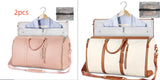 Bolsa de viaje de gran capacidad, bolso de mano para mujer, plegable, para traje, impermeable, para ropa.