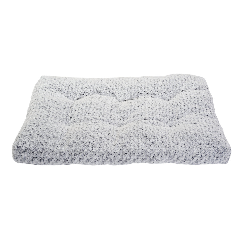 Almohadilla de cama para jaula de perro, terciopelo rosa, para perros pequeños, medianos y grandes, de felpa suave y circular, para dormir.